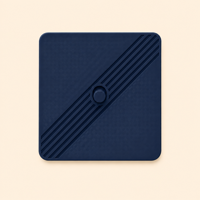 Cache interrupteur design Bleu Minuit, fabriqué en France