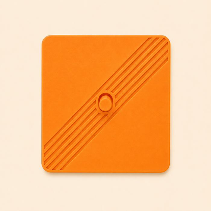 Cache interrupteur design Ambre doré, fabriqué en France